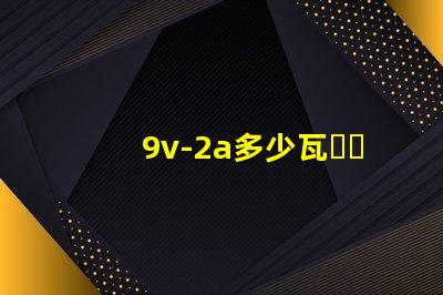 9v-2a多少瓦？